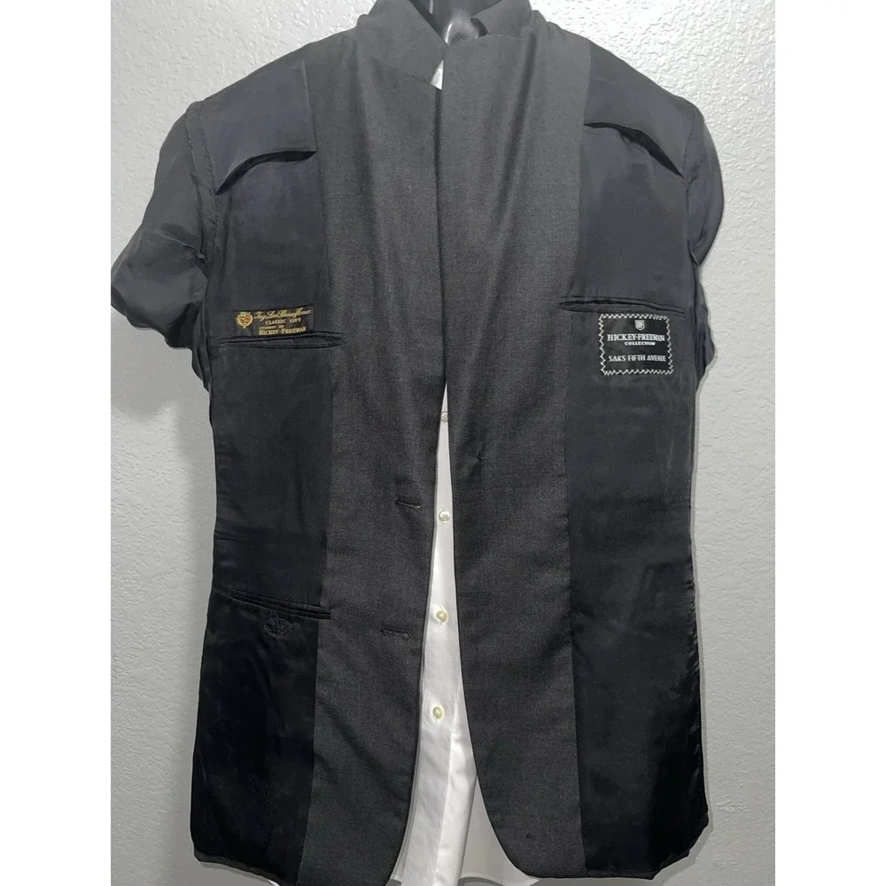 Loro Piana Wool Blazer Mens 40R Gray Boardroom Sport Coat Jacket 2 Button Notch